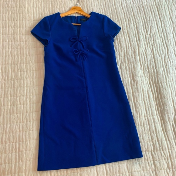 J. Crew Dresses & Skirts - J Crew Colbalt Blue Dress w Bow Tie Detail